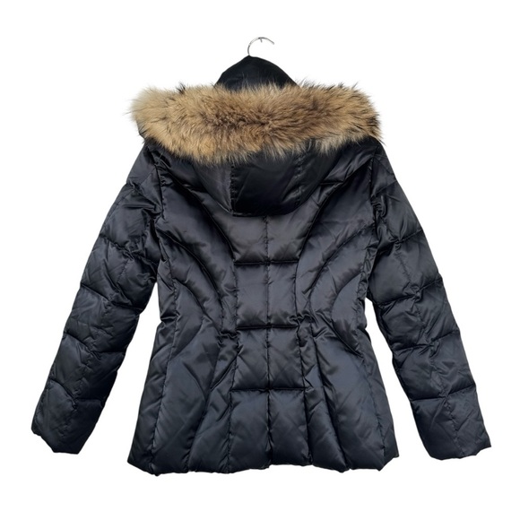 Andrew Marc Down Puffer Jacket with Fur Hood Size Small - Picture 3 of 8